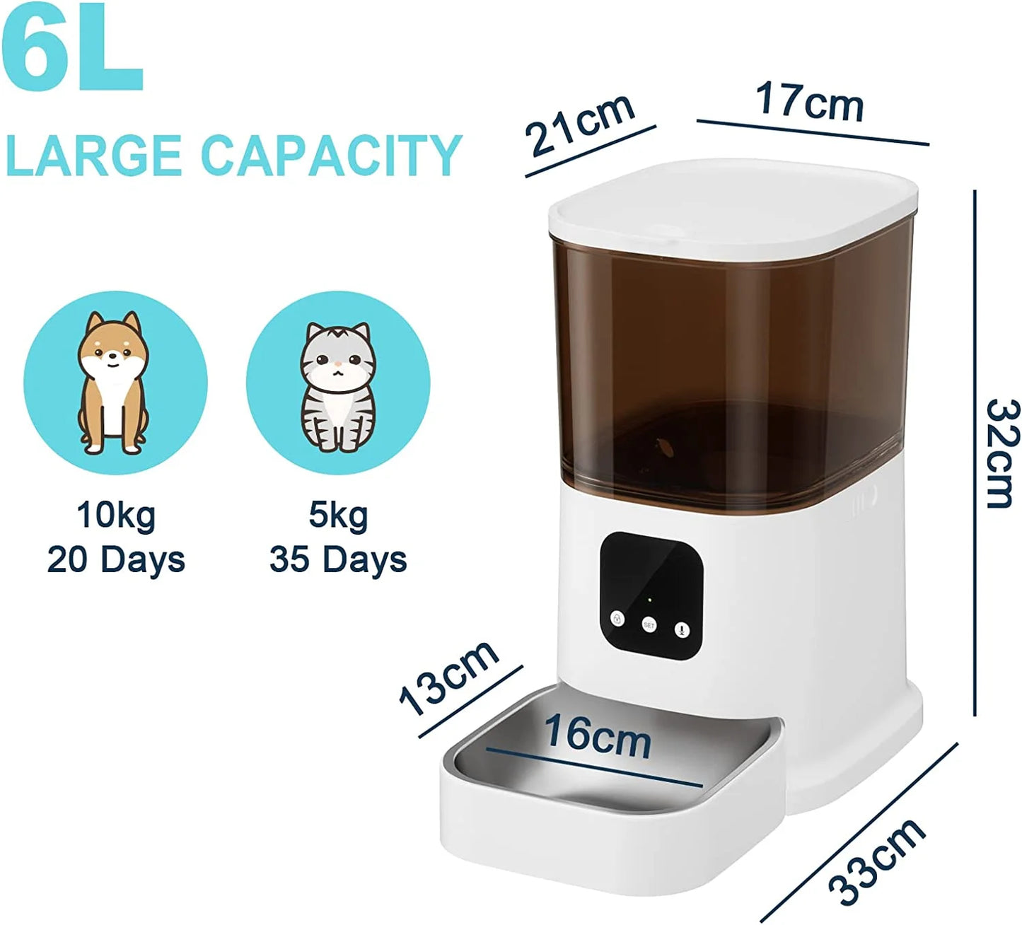 Bowl Timing Smart Automatic Pet Feeder