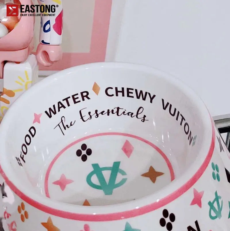 Luxury Brand Designer Dog Bowl