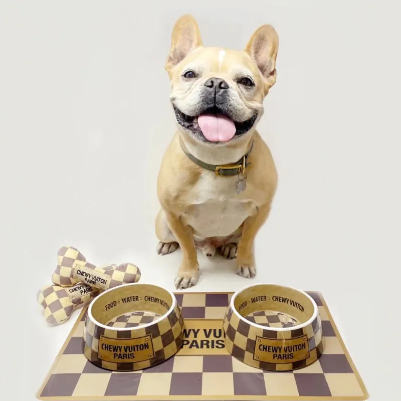 Luxury Brand Designer Dog Bowl DLV