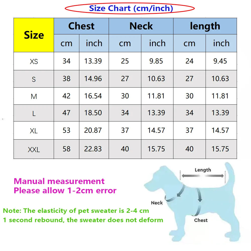 Luxury Pet Sweater High Elastic